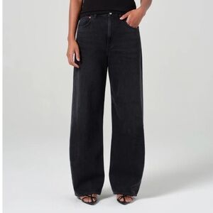 Agolde Charcoal Wide-Leg Jeans